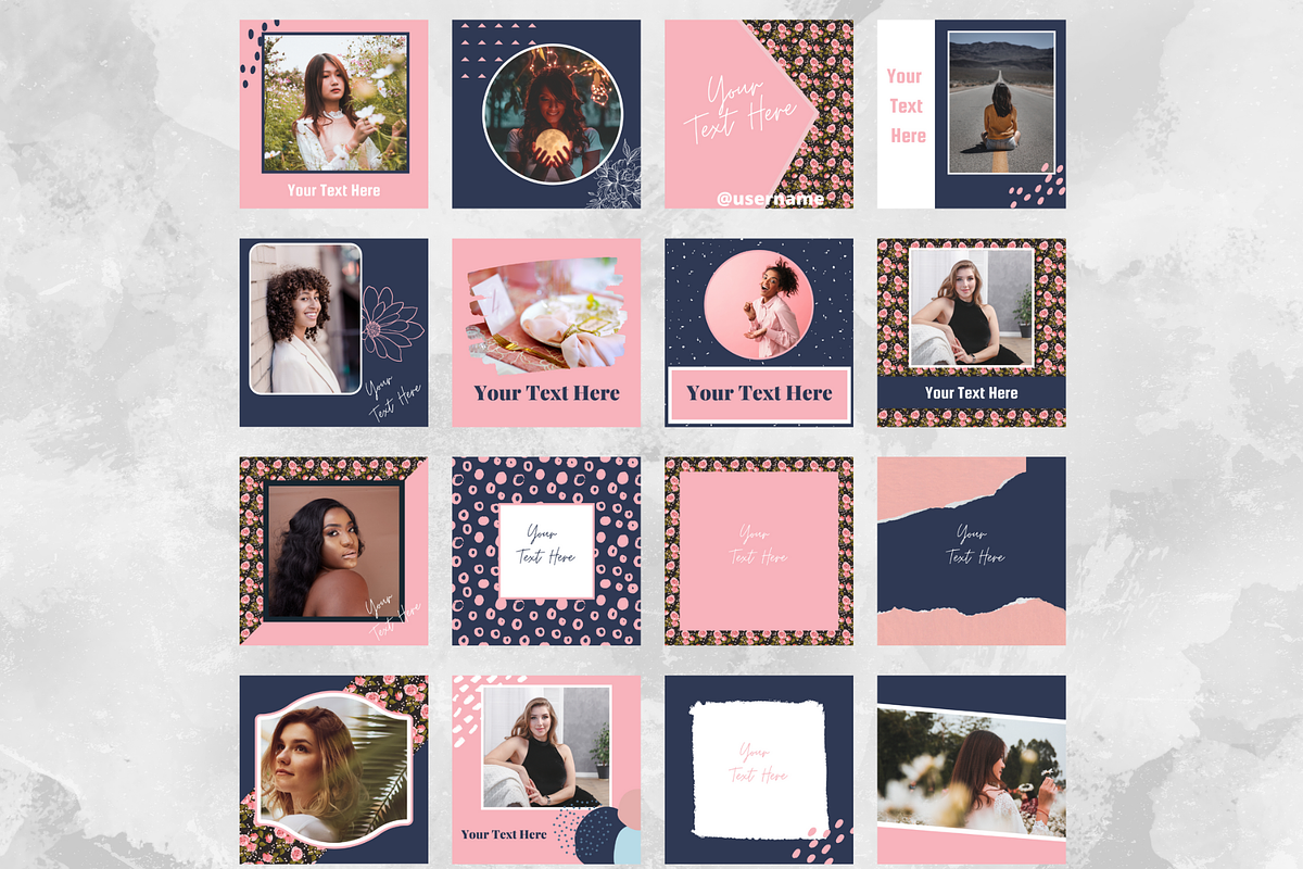 Instagram Post Template In Canva, a Social Media Template by KatieLearns (Photo 2 of 4)