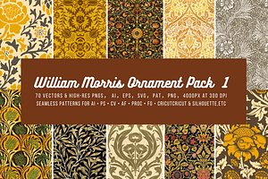 William Morris Ornament Pack 1