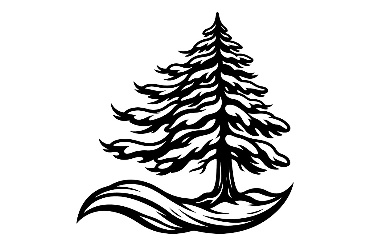 Windblown Tree Silhouette, an Object Graphic by Gfx_Store (Photo 6 of 16)
