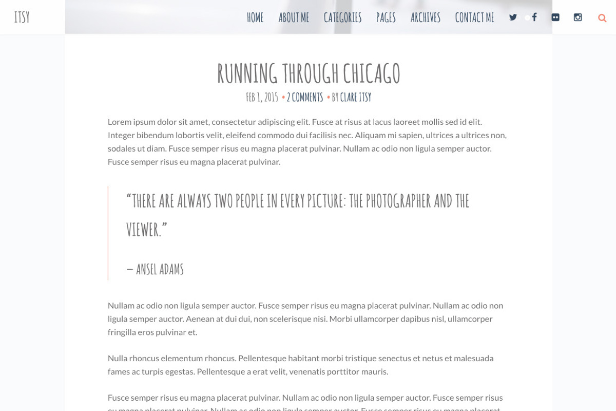 Itsy A Cutesy Little WordPress Theme, a WordPress Template by MeanThemes (Photo 4 of 5)