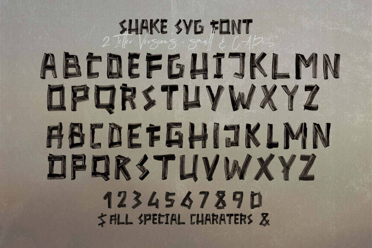 SHAKE Brush & SVG Font, a Font by Cruzine (Photo 3 of 9)