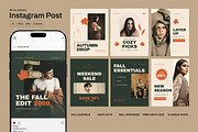 Autumn Fashion Campaign Social Media, a Social Media Template by Pitchlook.Studio (Thumbnail 1 of 3)