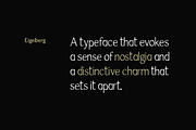 EIGELBERG - Unique Font Family, a Sans Serif Font by Designova® (Thumbnail 2 of 12)