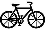 Bicycle Silhouette Vector Set, a Transportation Illustration by balal (Thumbnail 3 of 13)