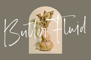 Butter Fluid - Handwritten Font