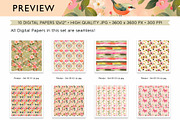 Charming Spring Digital Paper Pack, a Pattern Graphic by Maishop (Thumbnail 4 of 4)