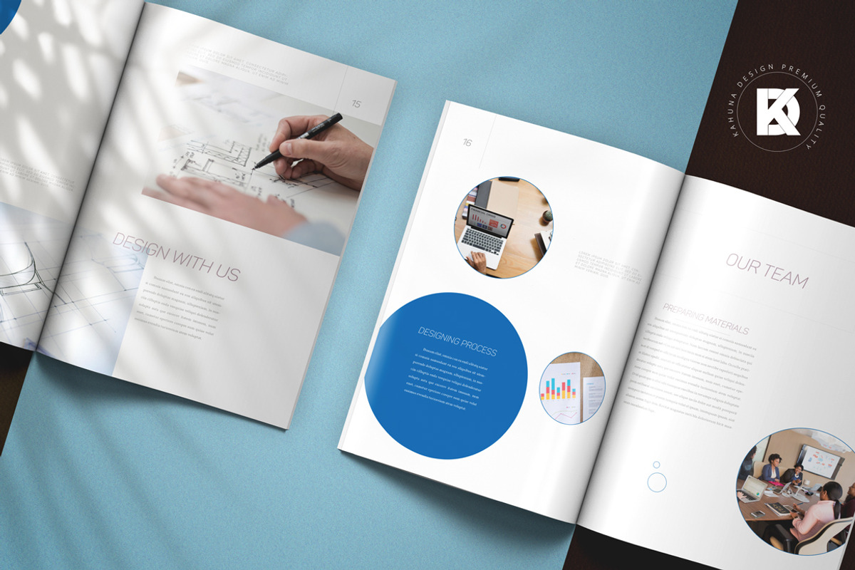 Blue Project Proposal, a Stationery Template by Kahuna Design