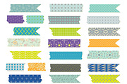 Washi Tape Clipart & Vectors Set, an Illustration by Lera Efremova (Thumbnail 2 of 3)