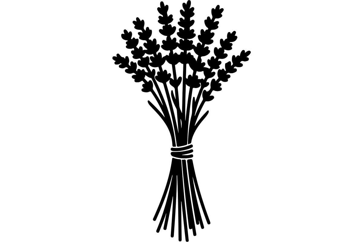 Lavender Flower Silhouette, an Object Graphic by Designer_Momina (Photo 2 of 20)