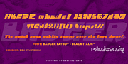 Badger Fatboy™, a Handwritten Font by MINDCANDY (Thumbnail 2 of 4)