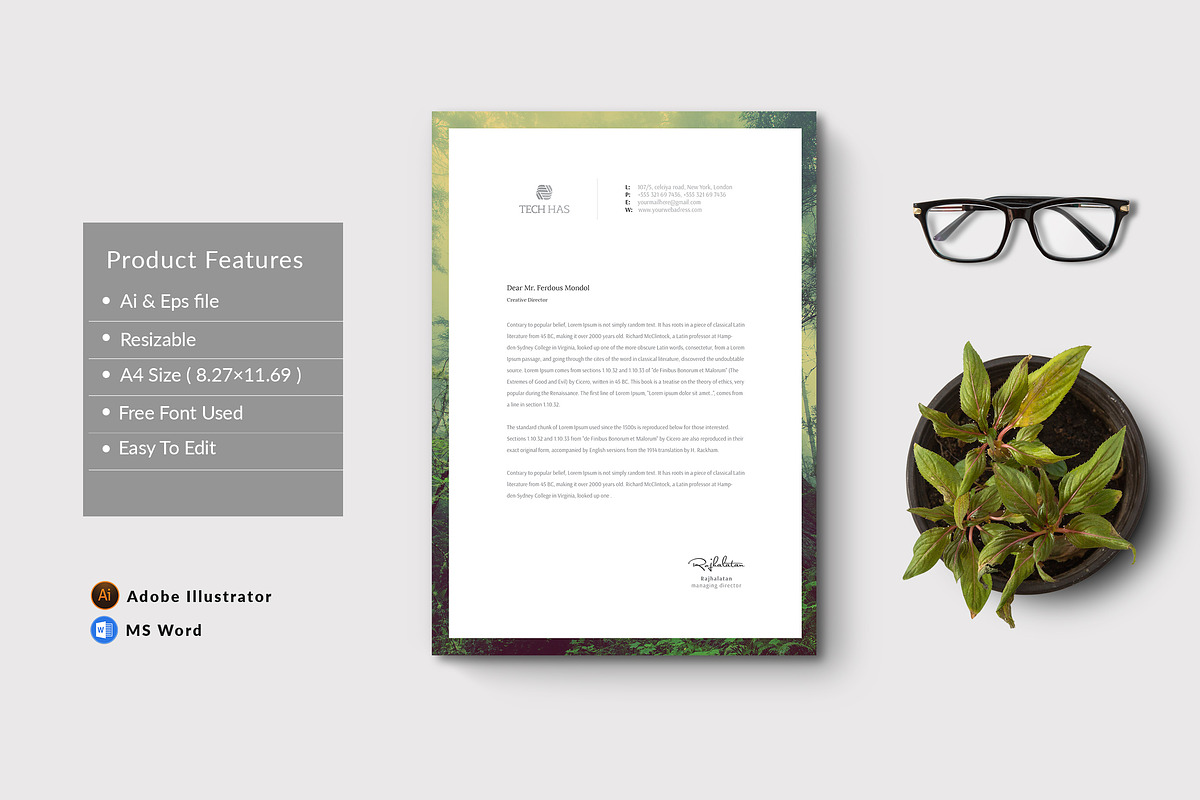 Letterhead, a Stationery Template by ZAAS (Photo 1 of 9)