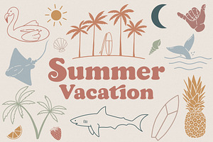 Summer Vacation Graphic Bundle