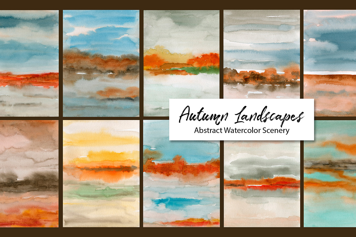 Abstract Autumn Landscapes, a Background Graphic by Marmoris.Arts (Photo 1 of 16)