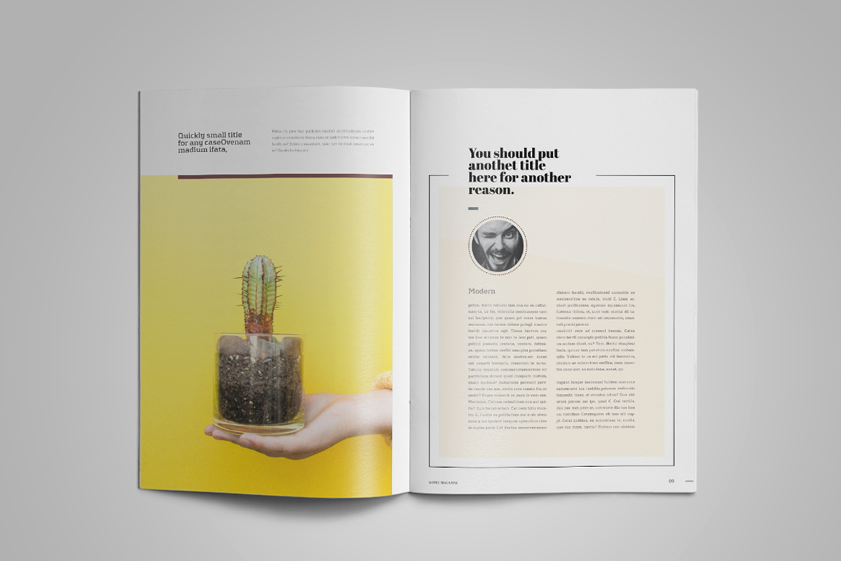 Kopec | Magazine Template, a Magazine Template by spidergraph (Photo 5 of 12)