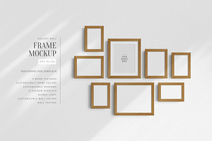Gallery Wall Mockup | 8 Frames, a Household Mockup by DESIGN BY nube