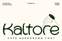 Kaltore - Cafe Handdrawn Font
