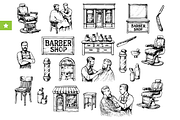 Barber Shop Vintage Collection, an Object Graphic by RT Studio (Thumbnail 1 of 4)