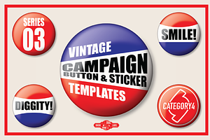 Vintage Campaign Button Templates 03