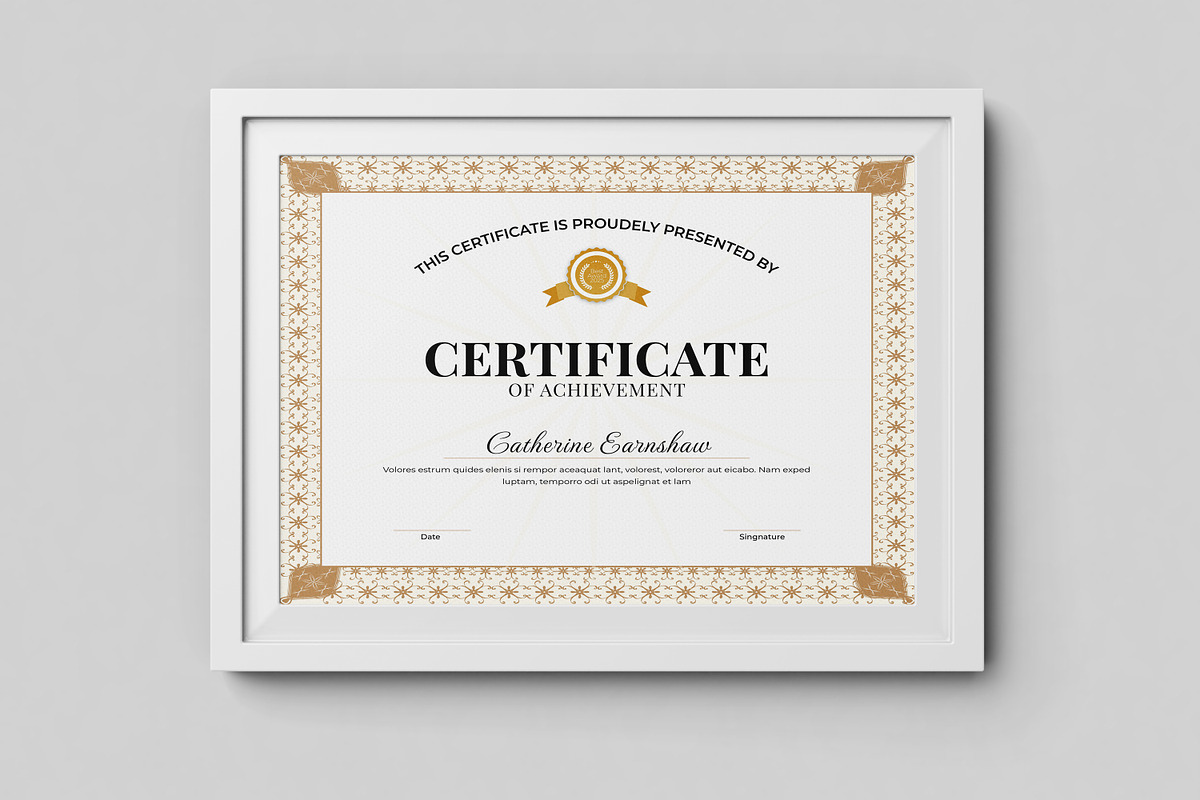 Certificate Template preview 2