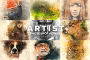 Artist Photoshop Action
