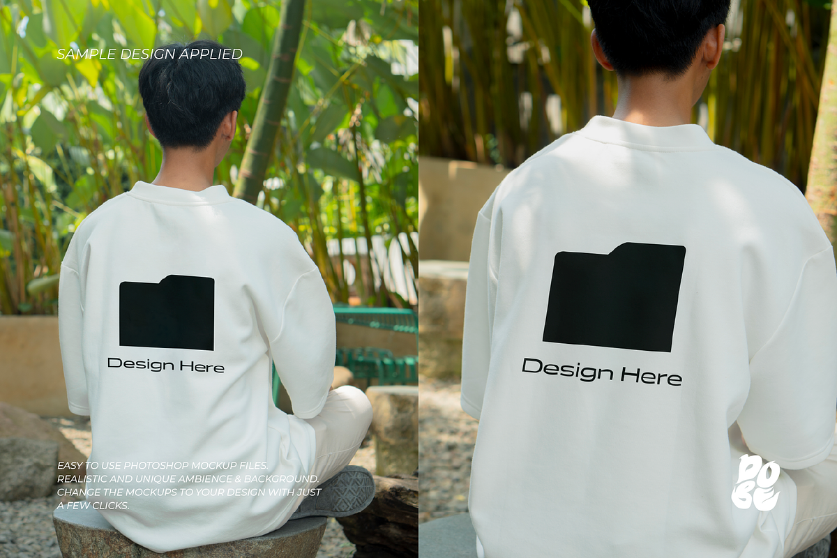 Baggy Clothes Mockup Set Vol 1, a Shirt Mockup by DOBE Studio (Photo 4 of 4)