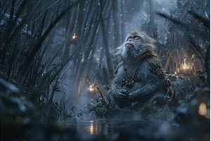 Among the dense foliage in the, an Animal Photo by ZinetroN