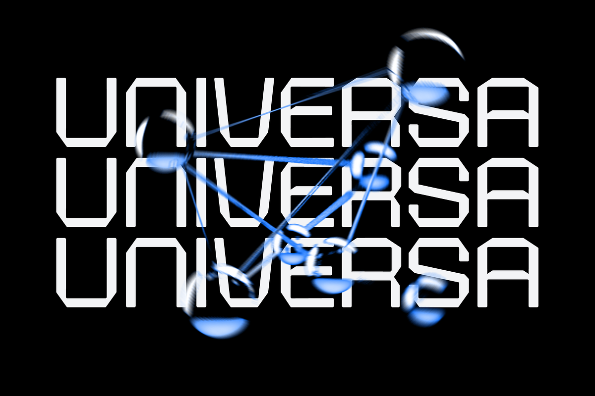 Universa - Futuristic Font, a Sans Serif Font by limitype (Photo 3 of 16)