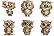 Whimsical Kawaii Valentine Owl PNG, an Illustration by CraftArtStudio (Thumbnail 6 of 6)