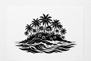 50 Tropical Palm Island Silhouette, an Empty State Illustration by Amazin_art (Thumbnail 30 of 41)