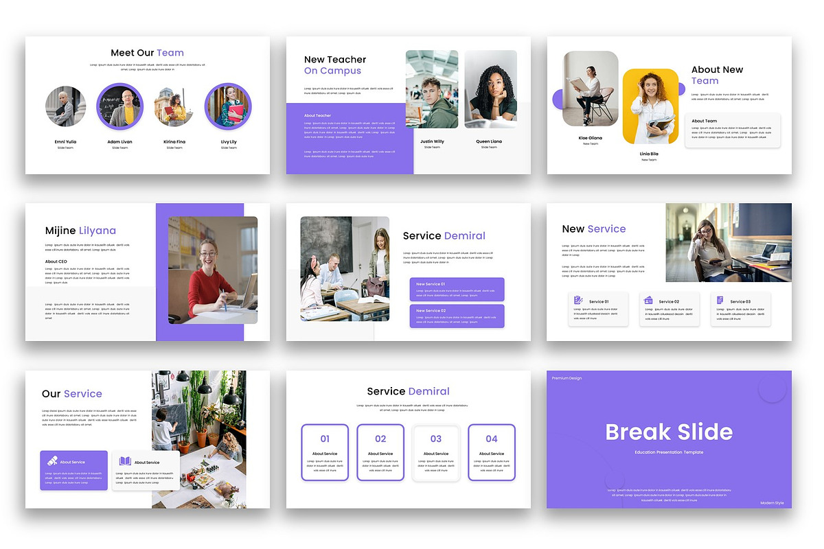 Creative Academic Keynote Template, a Presentation Template by kreatifreya (Photo 4 of 5)