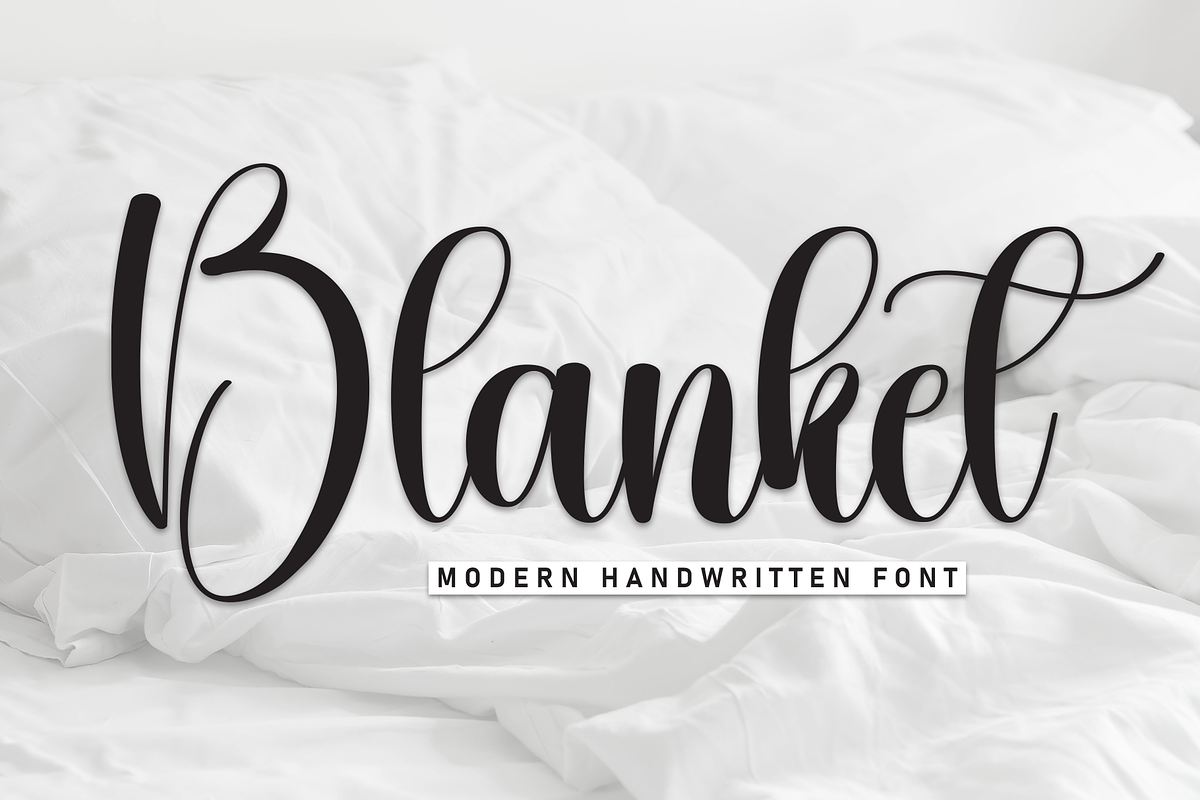 Blanket | Script Font, a Handwritten Font by Scratchones (Photo 1 of 8)