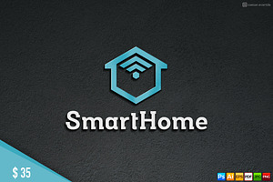 Smart Home Logo For Sale