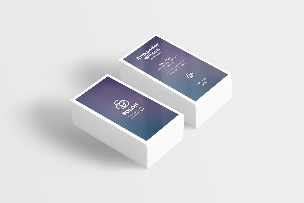 Polon - a Business Card Template, a Business Card Template by Solid Pixel (Photo 5 of 8)