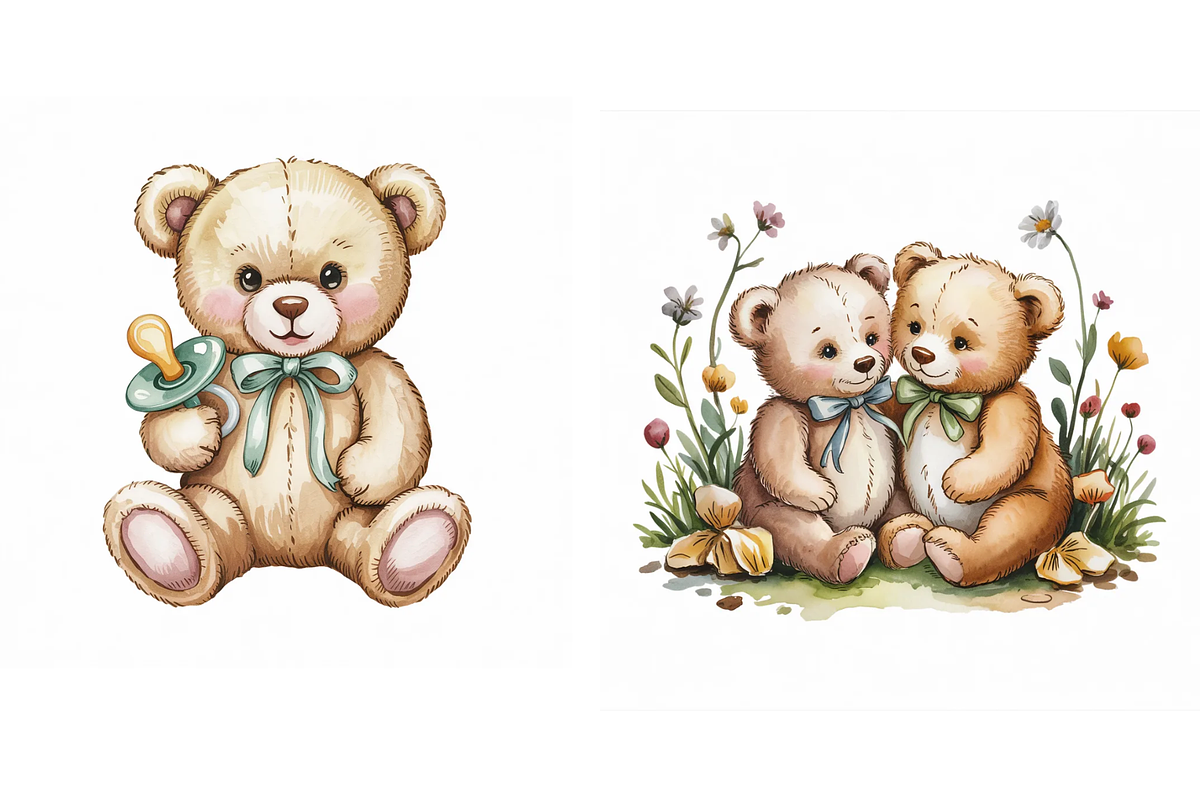 Prompt for Green Teddy Bear Clipart, a Graphic by Milano Creative (Photo 2 of 4)