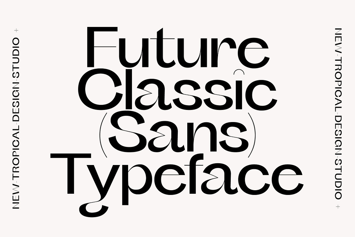 Future Classic Sans Typeface, a Sans Serif Font by Tropical Type (Photo 1 of 11)