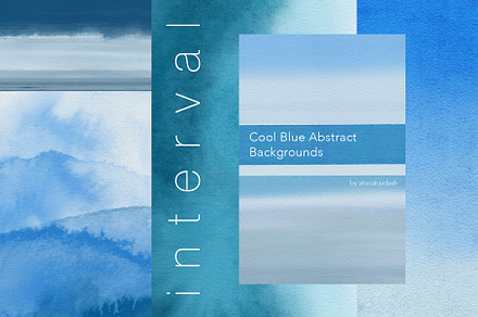 Interval Cool Blue Backgrounds, a Background Graphic by alonahaidash