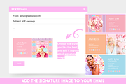 Pastel Email Signature Templates, an Email Template by SunshineStudioBoutique (Thumbnail 4 of 9)