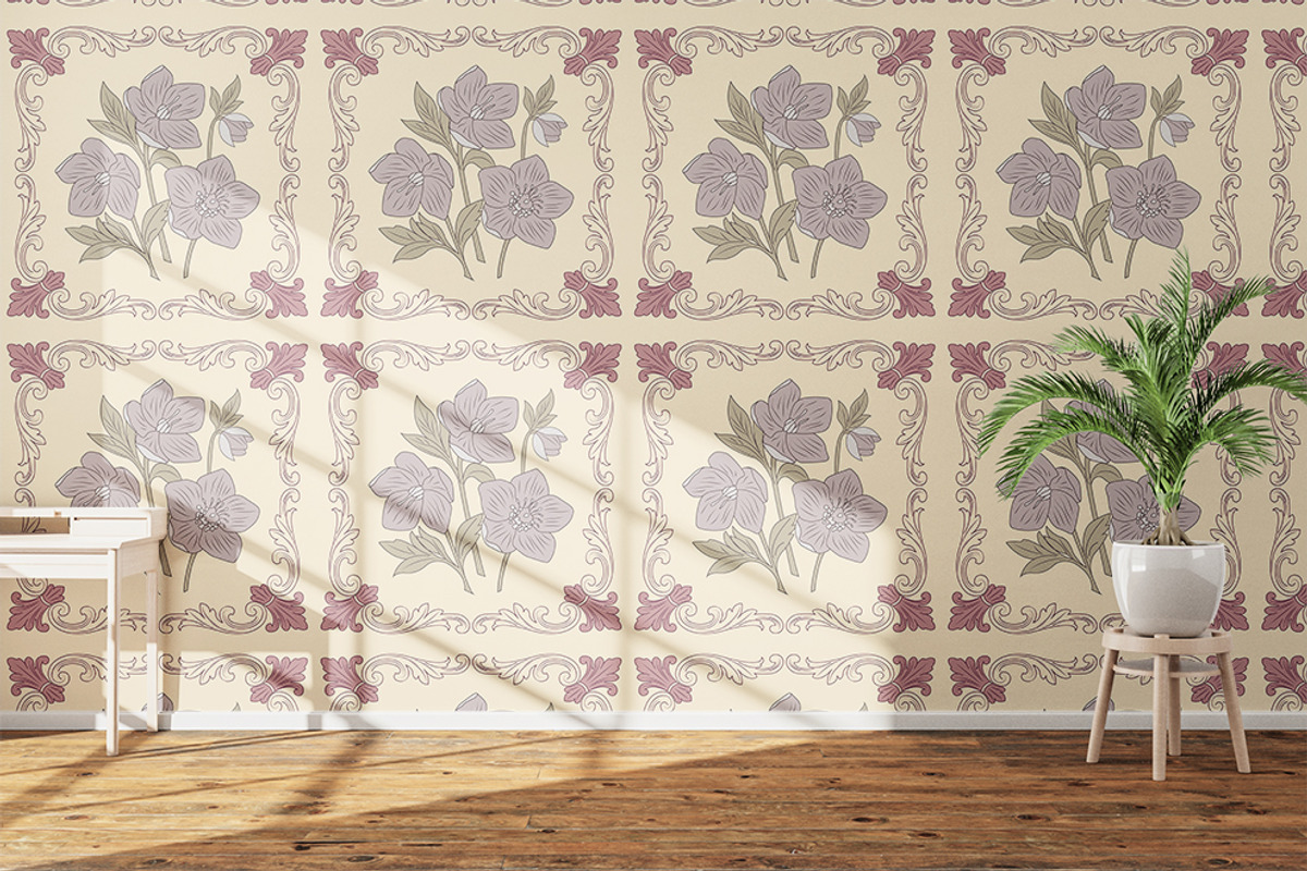 Heritage Bloom, a Pattern Graphic by snadiacreations (Photo 2 of 3)