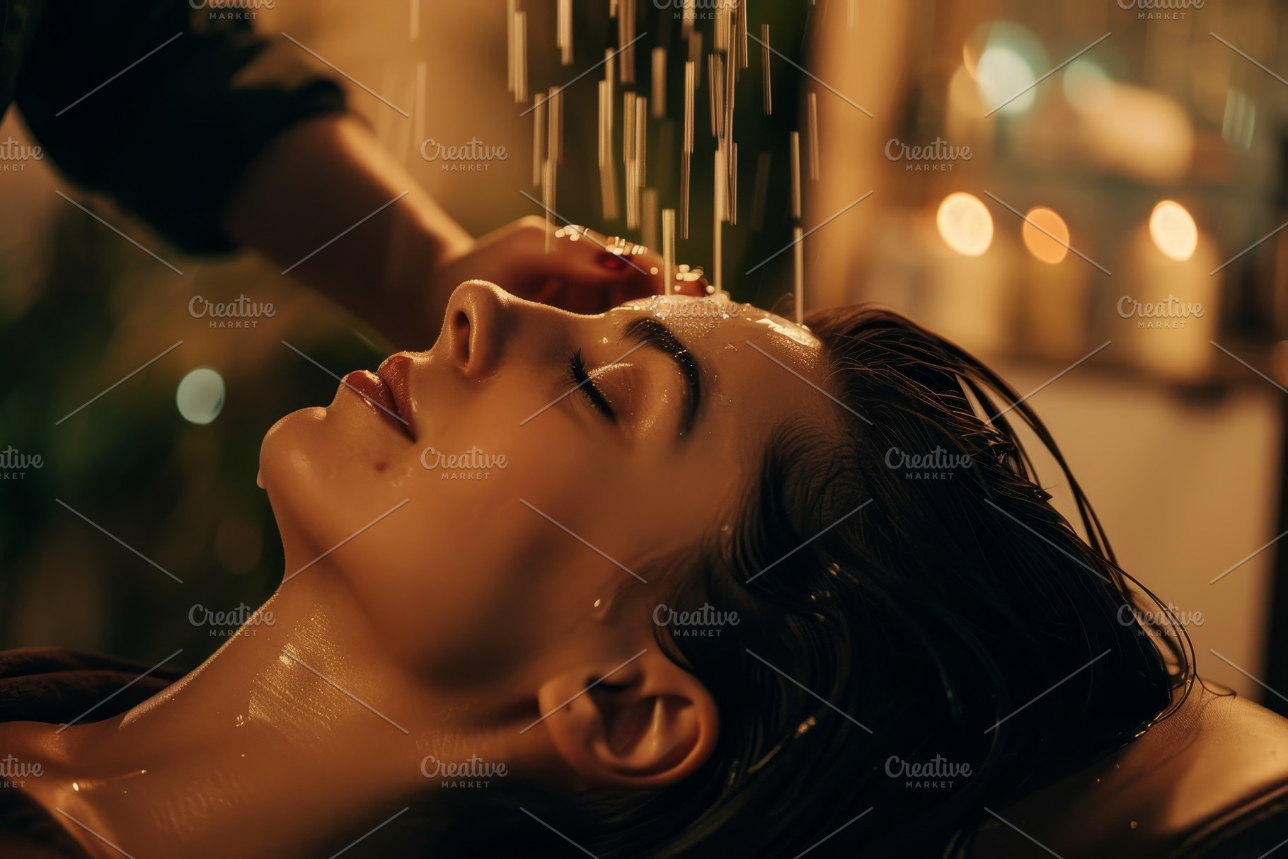 Woman Receiving Facial Massage at Sp, a Photo by Iftikhar Alam