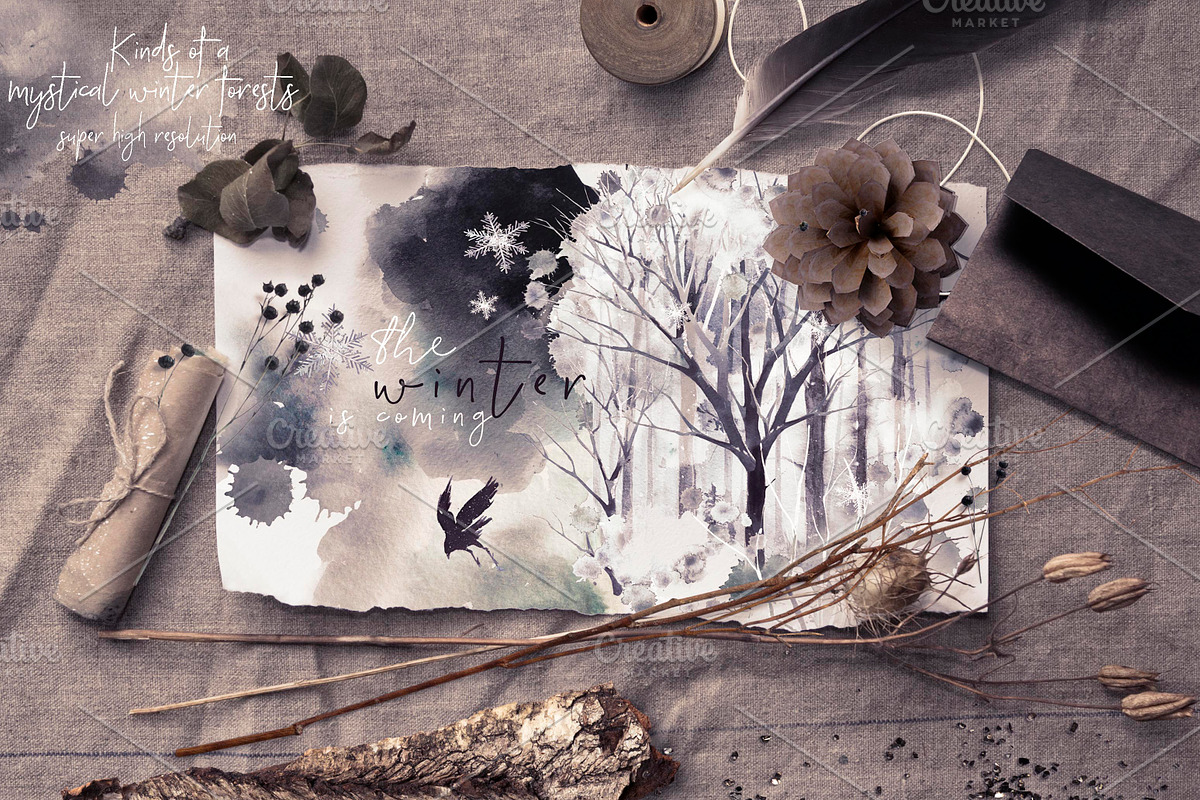 Winter fall bundle. all in 1, an Animal Illustration by Alisa Mikibith Art (Photo 14 of 30)