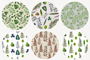 Botanical watercolor leaves set, a Decorative Illustration by Art AleshkaK (Thumbnail 10 of 10)