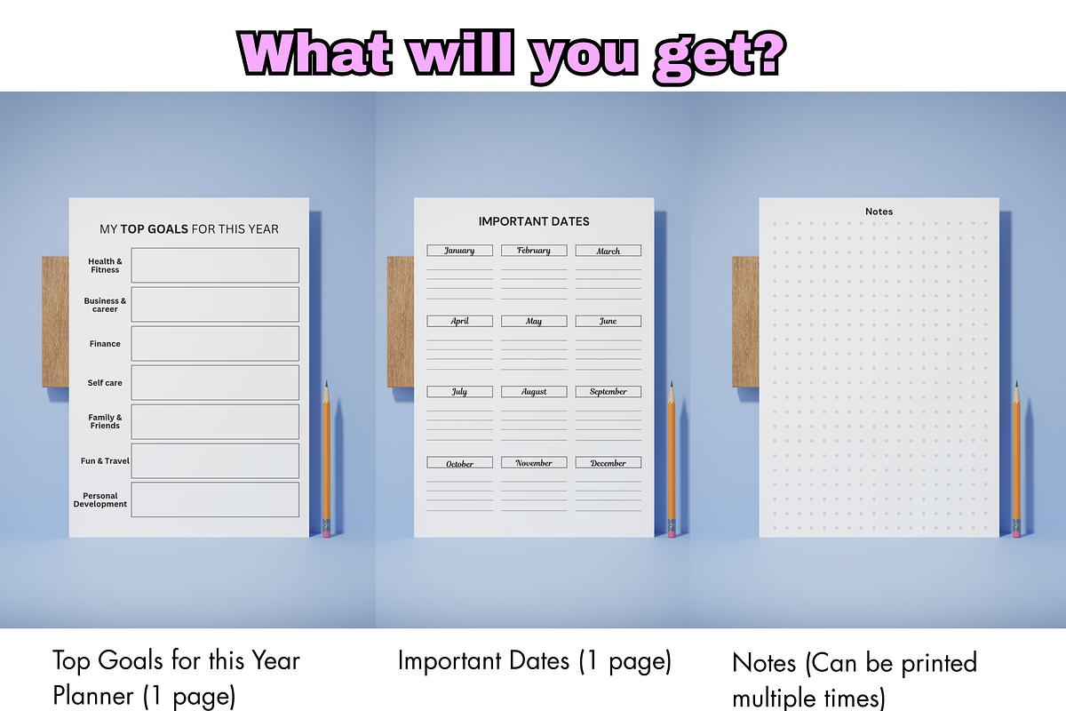 SIMPLE PLANNER 2026 2027, a Print Template by EffahArt (Photo 3 of 3)