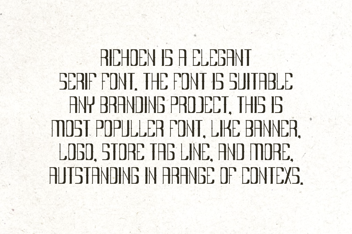 Richoen - Elegant Font, a Serif Font by QR Design Studio (Photo 4 of 6)