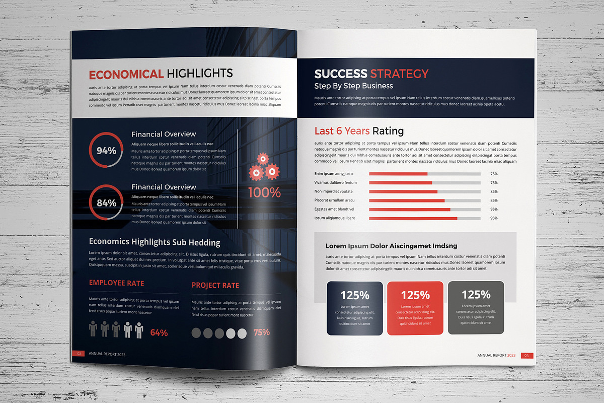 Annual Report Template V2, a Brochure Template by JanySultana (Photo 7 of 16)