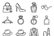 500 Fashion Brand Vector Icons, an Outline Icon by adenpinkstore (Thumbnail 3 of 12)