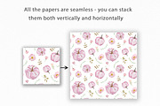 Watercolor Autumn Pumpkins Pattern, a Pattern Graphic by SvetaArtStore (Thumbnail 4 of 5)