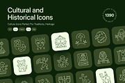 1390 Cultural and Historical Icons, an Outline Icon by Prosymbols (Thumbnail 1 of 25)