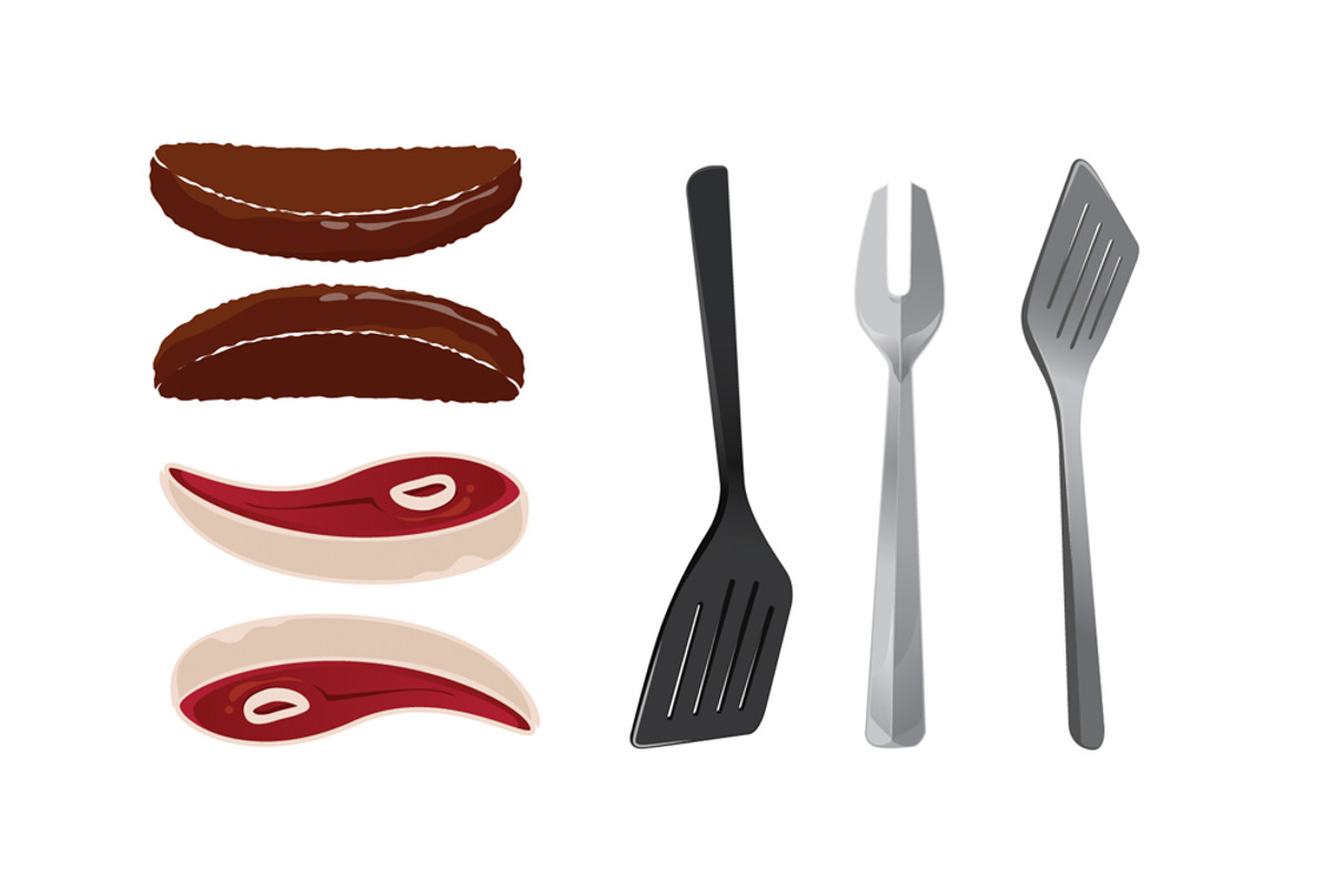 BBQ vector elements preview 3