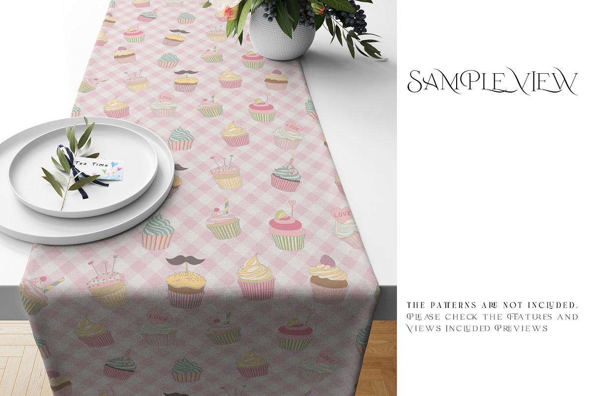 Table Runner mapped via Smart Object, a Household Mockup by mock-ups (Photo 12 of 13)