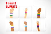 LGBT Flags Wristwand Elements, a Person Illustration by Kakigori Studio (Thumbnail 3 of 4)